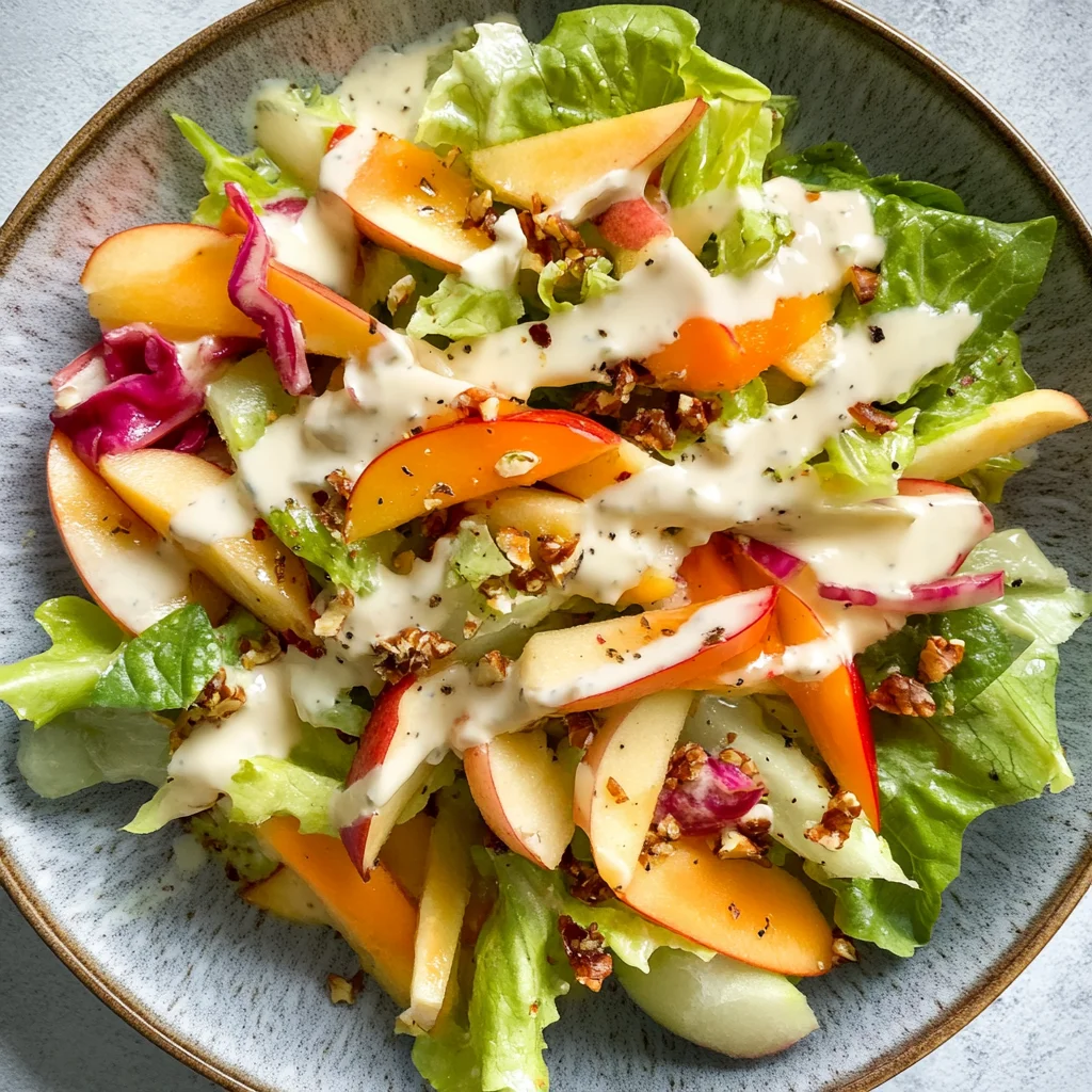 Chinakohl-Apfel-Salat mit veganem Joghurtdressing: Frisch…