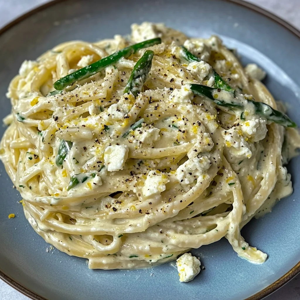 Creamy Lemon Feta Pasta Rezept: Frisch und lecker genießen