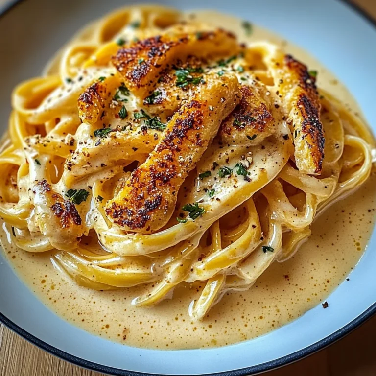 Cremige Hähnchen-Alfredo-Nudeln: Ein Genuss für jeden Tag