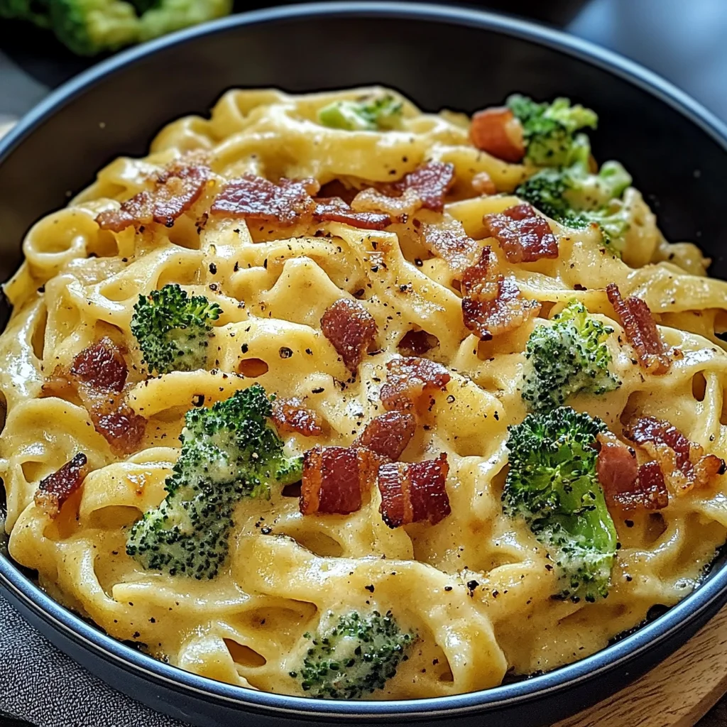 Cremige Pastapfanne mit Brokkoli und Bacon: Ein Traumgericht