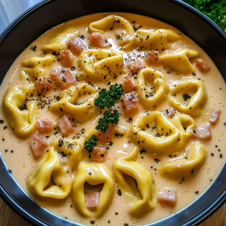 Cremige Tortellini mit Schinken-Käse-Soße – Schnell & Lecker