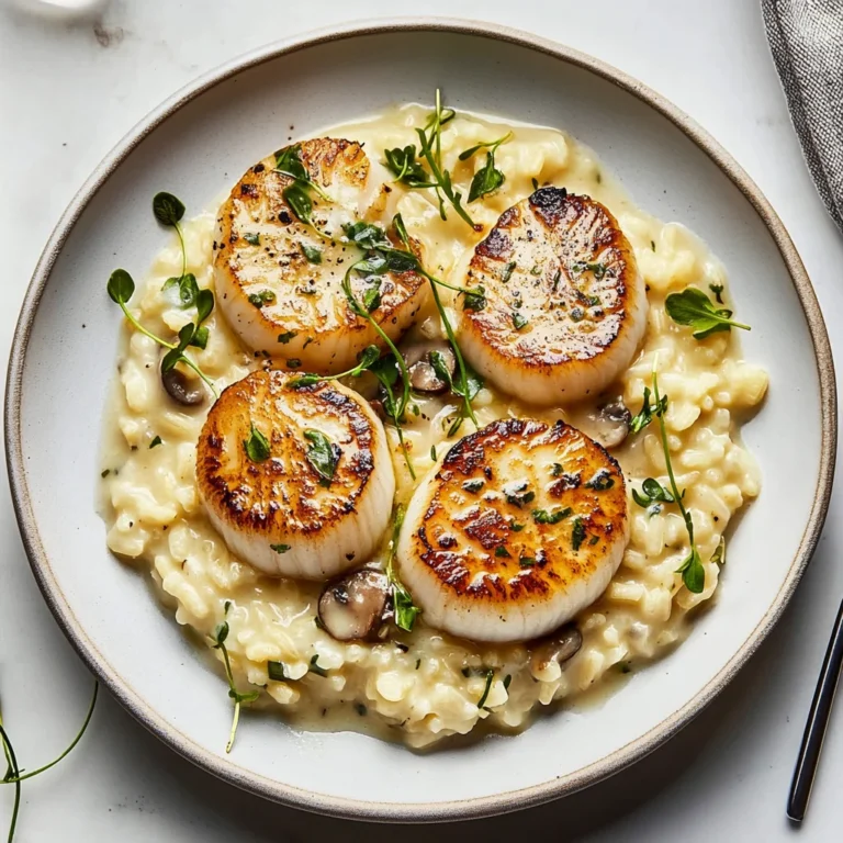 Easy Seared Scallops mit cremigem Risotto genießen