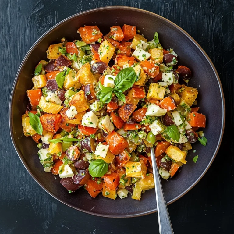Einfacher Süßkartoffelsalat: Frisch und verführerisch lecker