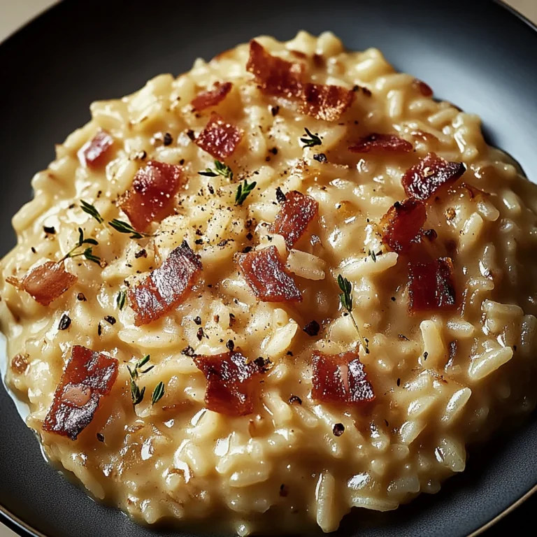 Französisches Zwiebel und Speck Risotto: Cremiger Genuss …