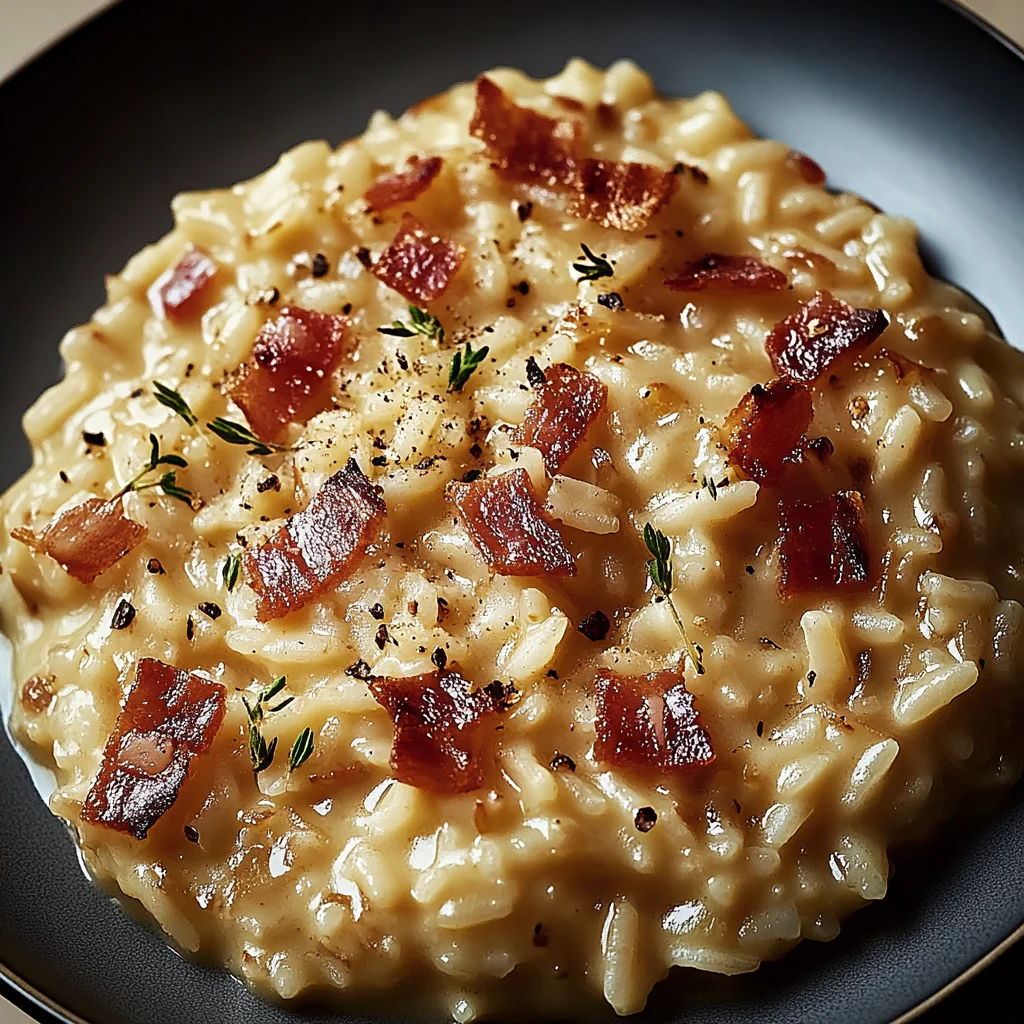 Französisches Zwiebel und Speck Risotto: Cremiger Genuss …
