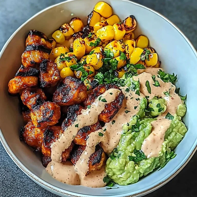 Gegrillte Garnelen Bowl: Frisch und cremig genießen