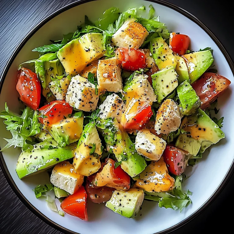 Gesunder Avocado Hähnchen Salat: Frisch und lecker genießen