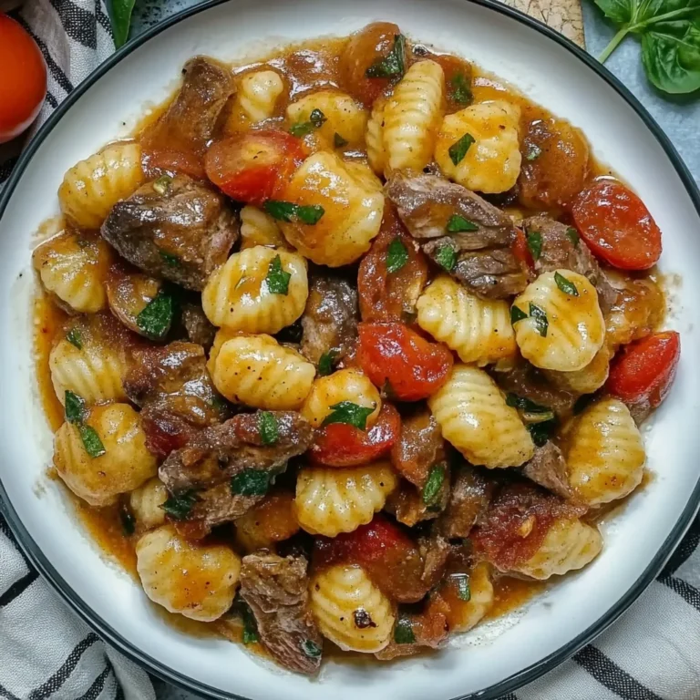 Gnocchi Rezept mit Rinderfilet und Kirschtomaten: Herzhaf…