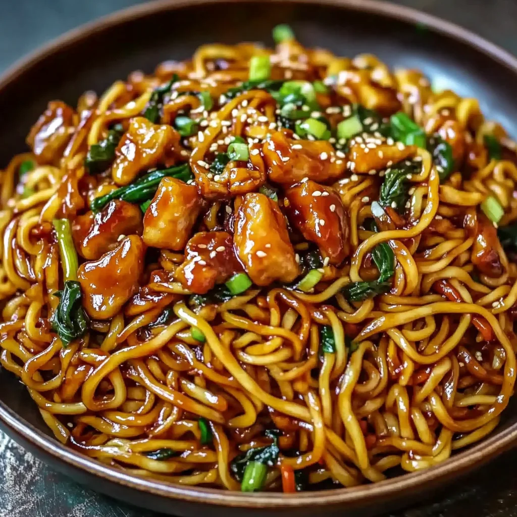 Hähnchen-Teriyaki-Nudeln: Schnell & aromatisch genießen