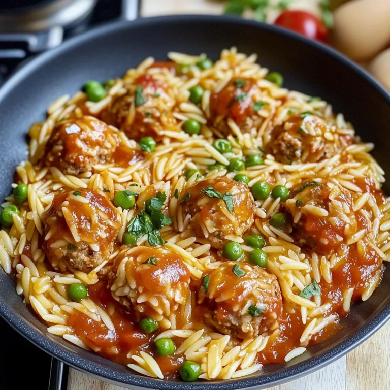 Herzhafte Hackbällchen mit Orzo: Ein Genuss für alle Sinne