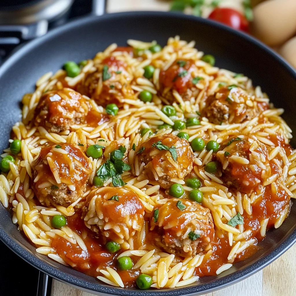 Herzhafte Hackbällchen mit Orzo: Ein Genuss für alle Sinne