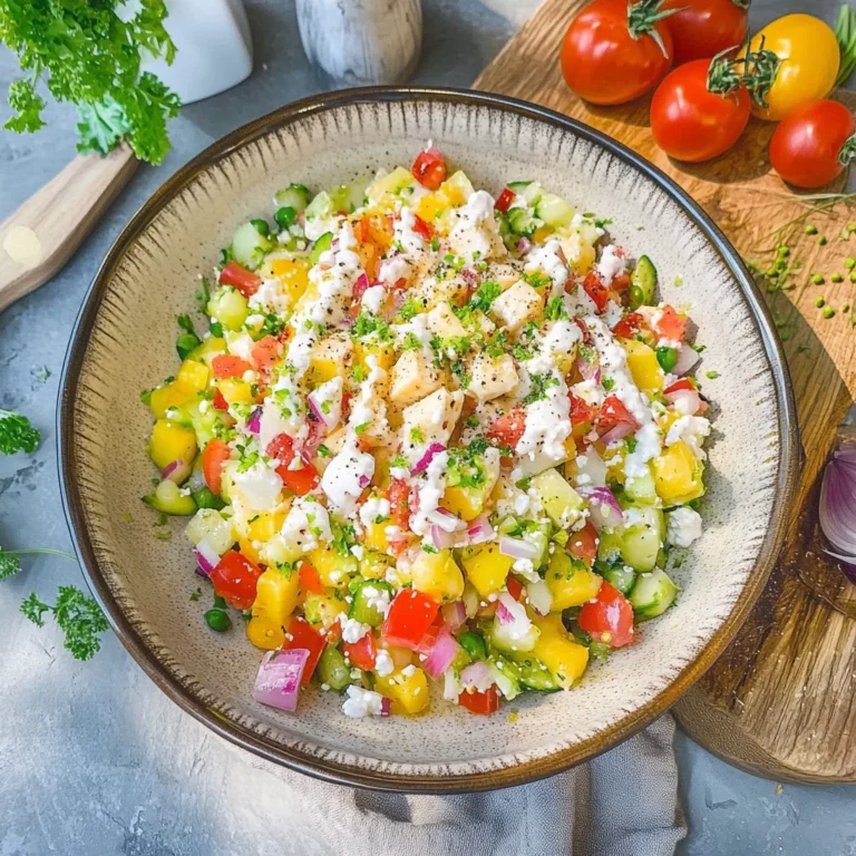 Hüttenkäse Salat: Proteinreich und in 10 Minuten fertig