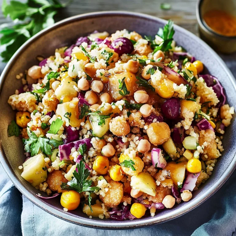 Kichererbsensalat mit Limetten-Honig-Dressing: Erfrischen…
