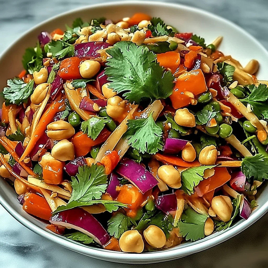 Knauspriger Thai Kichererbsensalat für Vitamin-Power: Erf…
