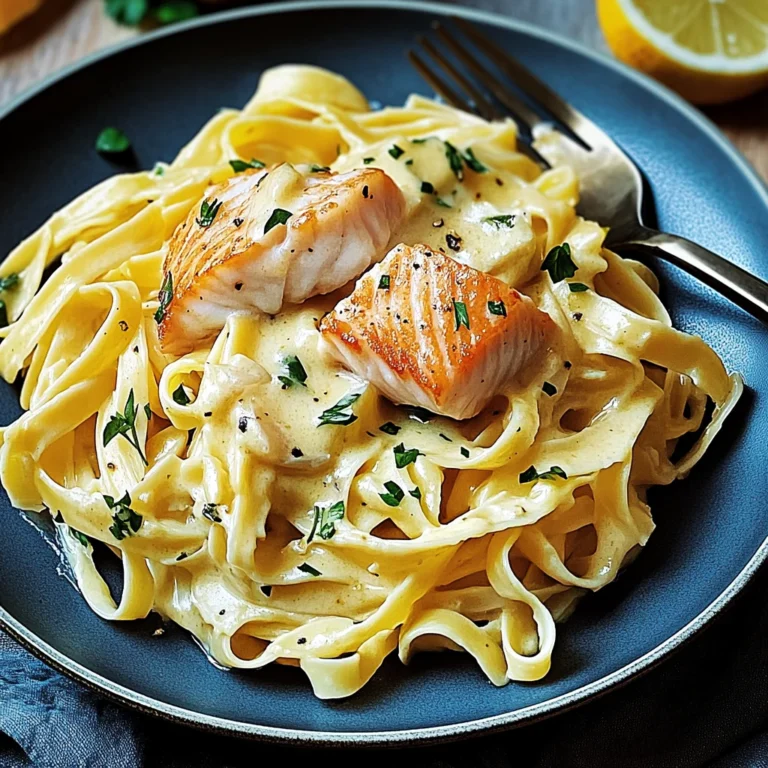 Lachs-Tagliatelle: Cremig und frisch mit Zitronensoße
