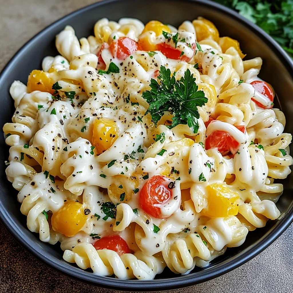 Leichter Nudelsalat mit Joghurt-Dressing: Erfrischend lec…