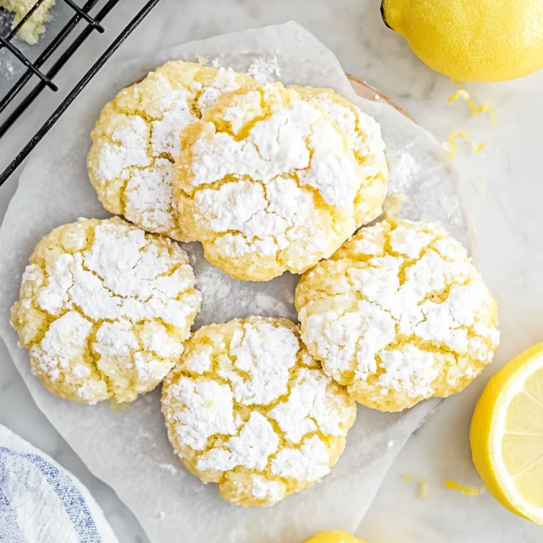 Lemon Crinkle Cookies: Süß und spritzig für jeden Anlass