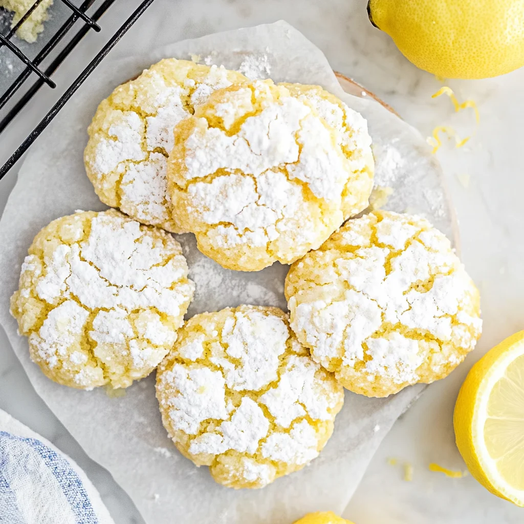 Lemon Crinkle Cookies: Süß und spritzig für jeden Anlass