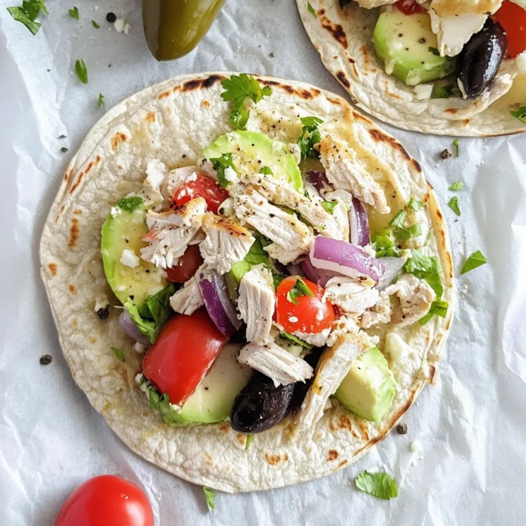 Mediterranean Chicken Wraps: Frisch und köstlich genießen