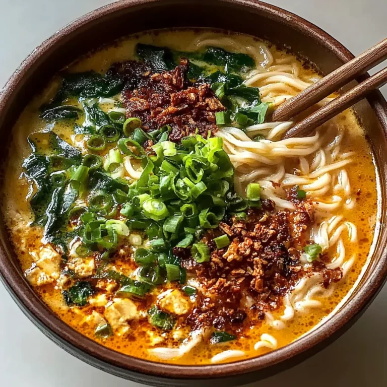 Miso Erdnuss Ramen – Cremig & Würzig in 20 Minuten