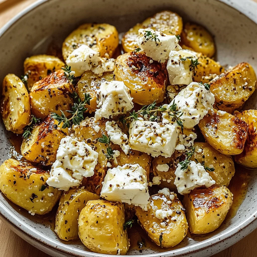 Ofenkartoffeln mit Feta: Knusprig und cremig lecker