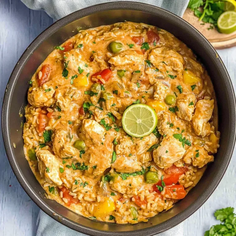 One Pot Queso Chicken and Rice: Cremiger Genuss für alle