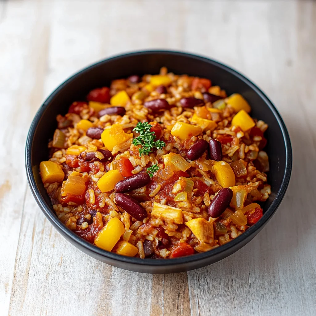 One-Pot-Reis mit Paprika, Bohnen und Mais: Einfach lecker!