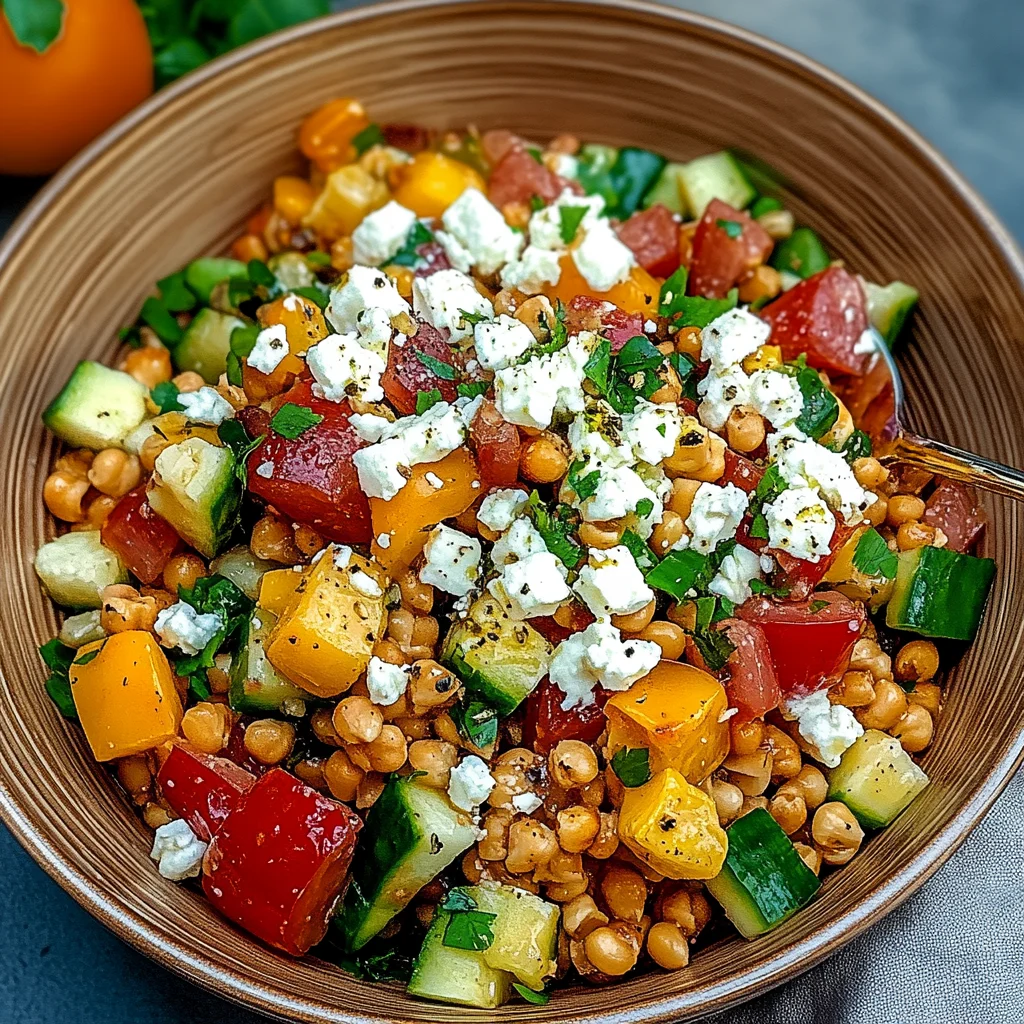 Rote Linsen Salat Orientalisch mit Feta: Frisch und Herzhaft
