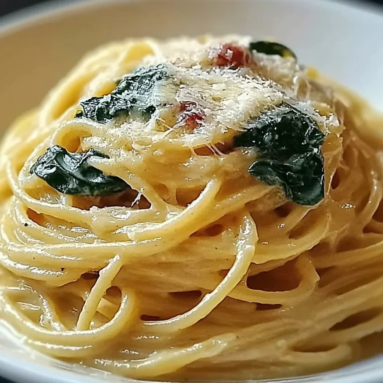 Spaghetti mit Spinat Frischkäse-Sauce: Cremig und köstlich
