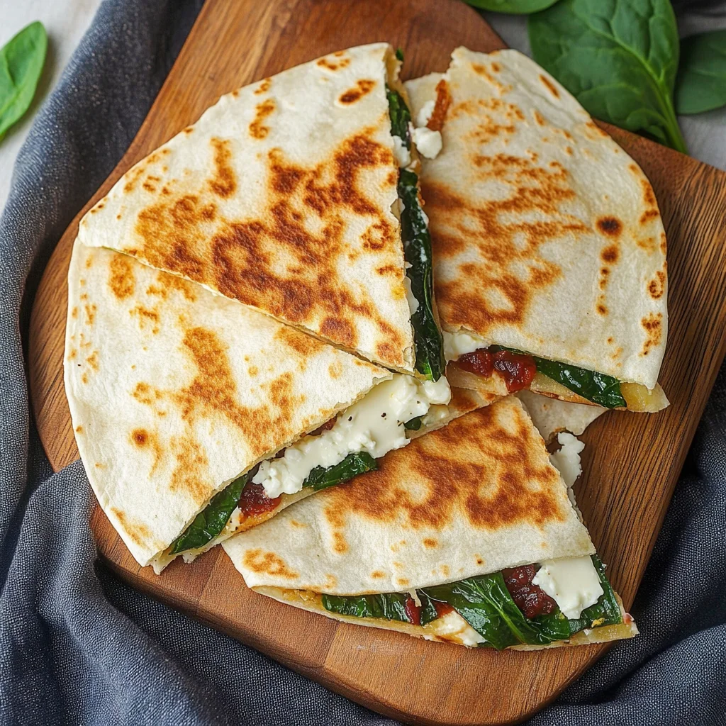 Spinach and Feta Quesadillas: Einfach unwiderstehlich lecker