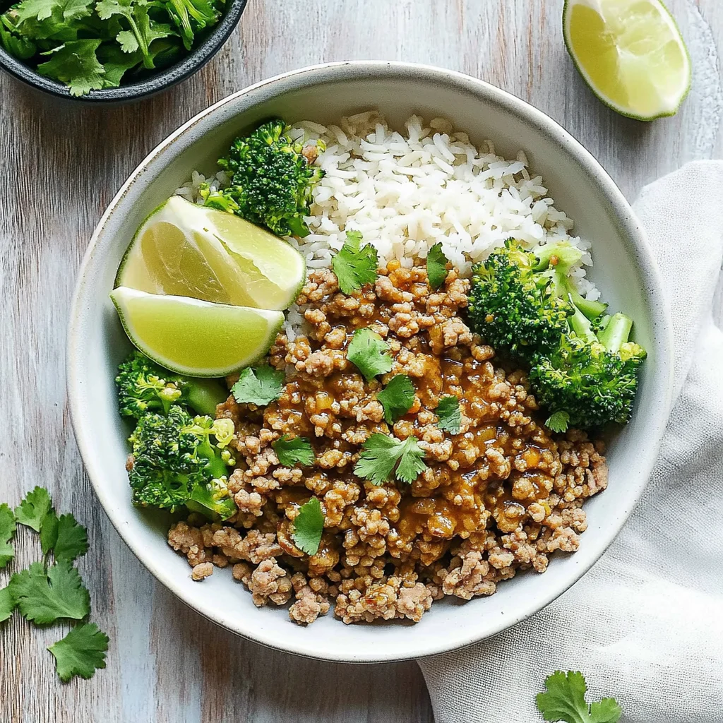 Sweet and Spicy Ground Turkey & Broccoli Bowls: Einfach k…