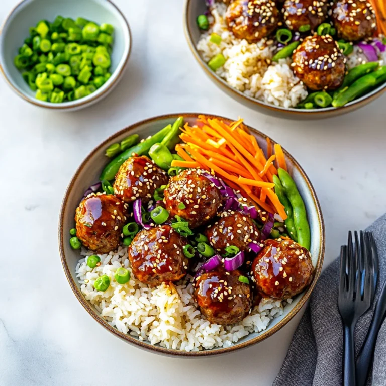 Teriyaki Chicken Meatballs and Rice Bowls: Geschmack pur