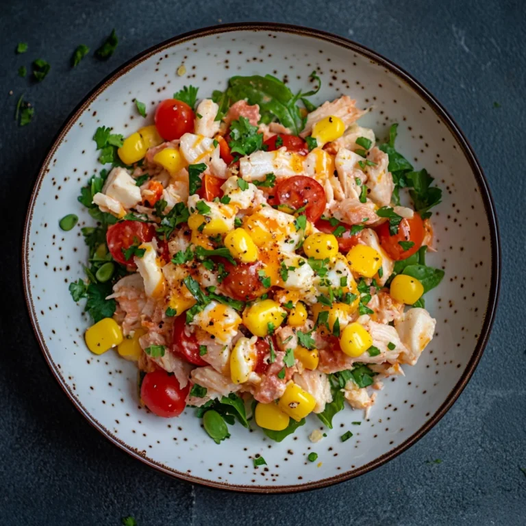 Thunfischsalat mit Paprika, Mais und Ei: Schnell und lecker