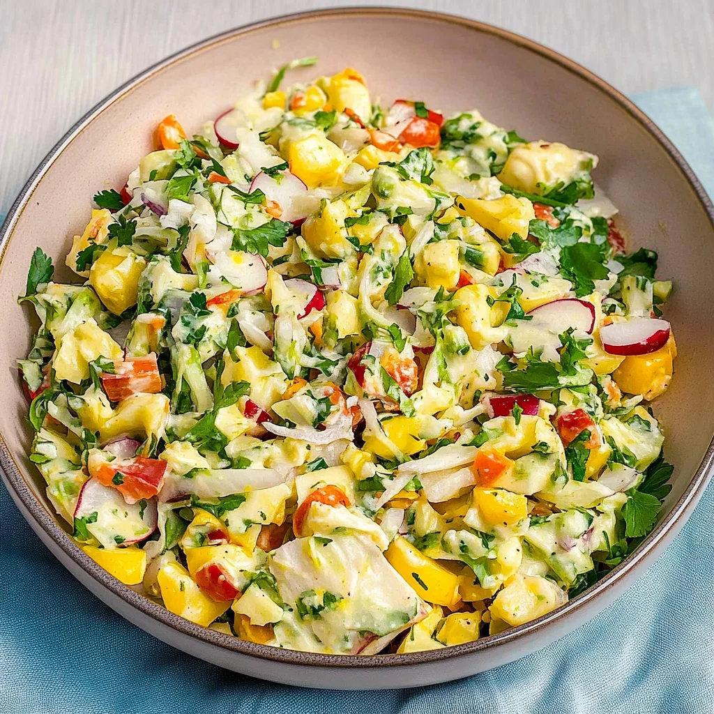 Über-Nacht-Salat mit cremigem Dressing: Frisch & lecker