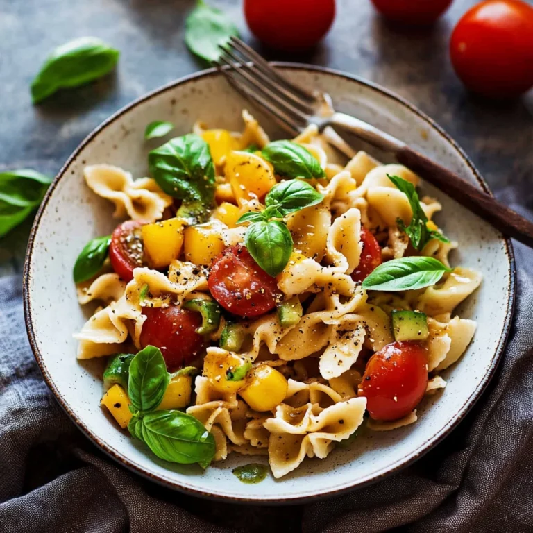 Weltbester bunter Nudelsalat mit Balsamico-Dressing: Somm…