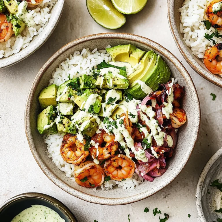 Zesty Shrimp & Avocado Rice Bowls: Erfrischend lecker gen…